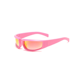 Y2K Alien Sport Rimless Matrix Rave Sunglasses
